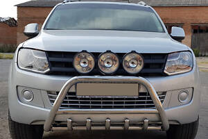 Кенгурятник WT003 (нерж) для Volkswagen Amarok 2010-2022 рр.