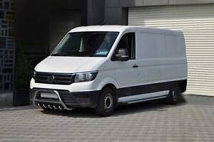 Кенгурятник WT003 (нерж) для Volkswagen Crafter 2017-2024 гг