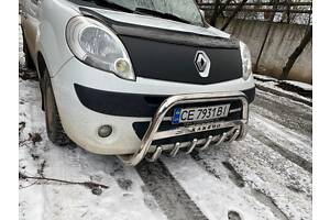 Кенгурятник WT003/004 (нерж.) без надписи, 60 мм для Renault Kangoo 2008-2020 гг