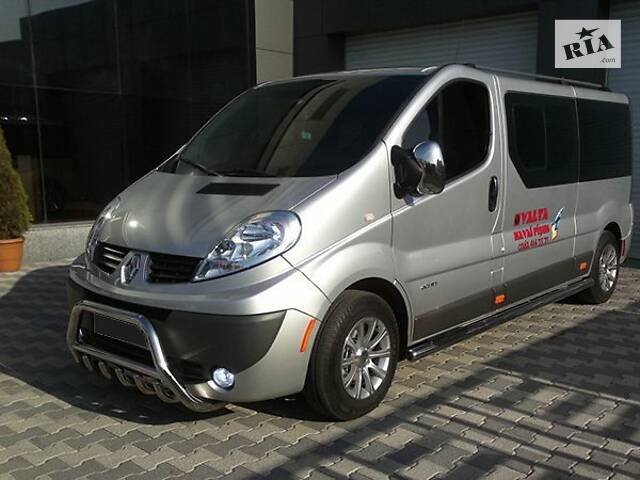 Кенгурятник WT003-4 (нерж.) Без надписи для Renault Trafic 2001-2015 гг - Фото 3