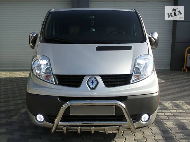 Кенгурятник WT003-4 (нерж.) Без надписи для Renault Trafic 2001-2015 гг - Фото 6