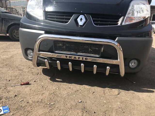 Кенгурятник WT003-4 (нерж.) Без надписи для Renault Trafic 2001-2015 гг - Фото 11