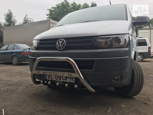 Кенгурятник WT003 (нерж) 51 мм, без надписи для Volkswagen T5 2010-2015 гг - Фото 4