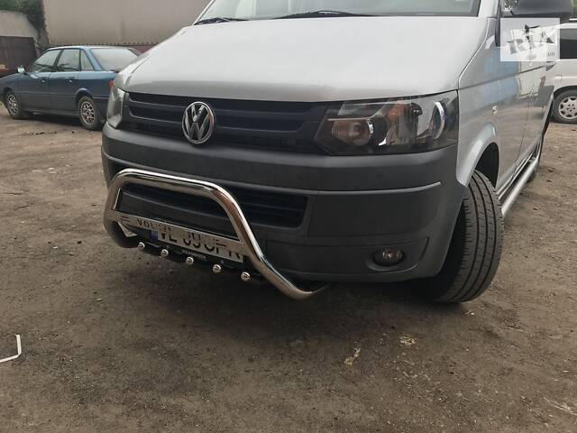 Кенгурятник WT003 (нерж) 60 мм, без надписи для Volkswagen T5 2010-2015 гг - Фото 5
