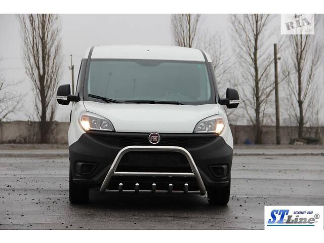 Кенгурятник WT003 (нерж.) 60 мм для Fiat Doblo II 2010-2022 гг - Фото 3