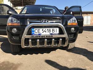 Кенгурятник WT004 (нерж.) для Hyundai Tucson JM 2004-рр