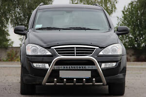 Кенгурятник WT004 (нерж) для SsangYong Action 2006-2024 гг