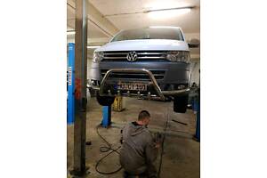 Кенгурятник WT004ST (нерж) для Volkswagen T5 2010-2015 рр