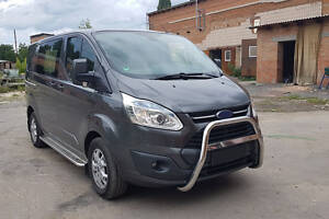 Кенгурятник WT006 (нерж) для Ford Custom 2013-2022 рр