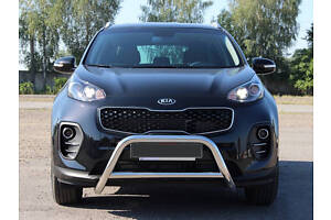 Кенгурятник WT006 (нерж) для Kia Sportage 2015-2021 рр