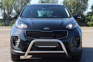 Кенгурятник WT006 (нерж) для Kia Sportage 2015-2021 рр.