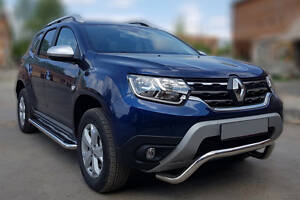 Кенгурятник WT007 (нерж.) для Dacia Duster 2018-2024 гг