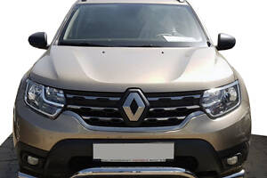 Кенгурятник WT008 (нерж.) для Renault Duster 2018-2024 гг