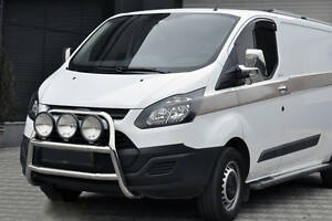 Кенгурятник WT022 (нерж.) для Ford Custom 2013-2024 гг