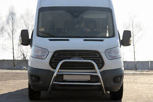 Кенгурятник WT022 (нерж.) для Ford Transit 2014-2024 гг