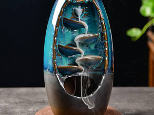 Керамическая подставка под благовония RESTEQ. Водопад Жидкий дым Houseeyou. Арома водопад с обратным потоком