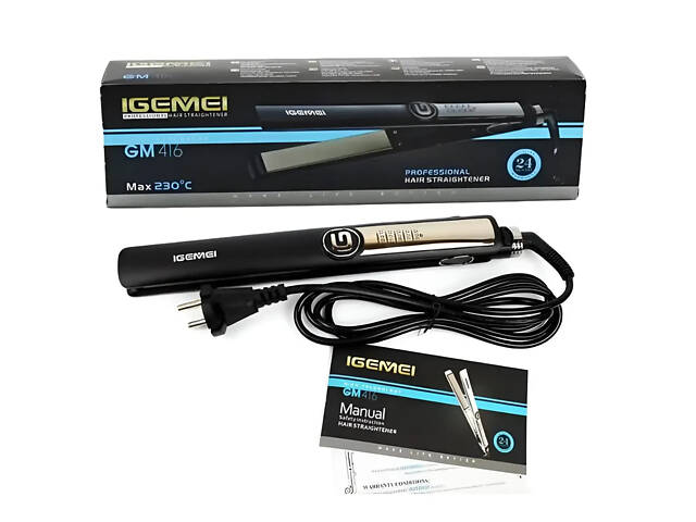 Керамічна праска для волосся 5 режимів до 230 ° C, випрямляч волосся, бігуді GEMEI - Фото 8