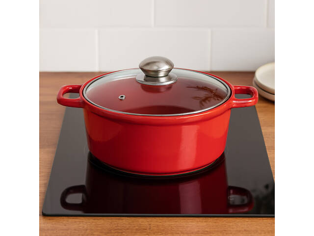 Керамічна каструля круглої форми з кришкою, 1.88 л S&T - Фото 1