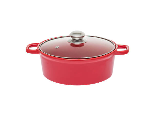 Керамічна каструля круглої форми з кришкою, 1.88 л S&T - Фото 3