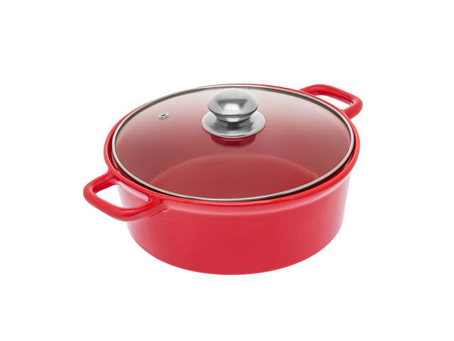 Керамічна каструля круглої форми з кришкою, 1.88 л S&T - Фото 5