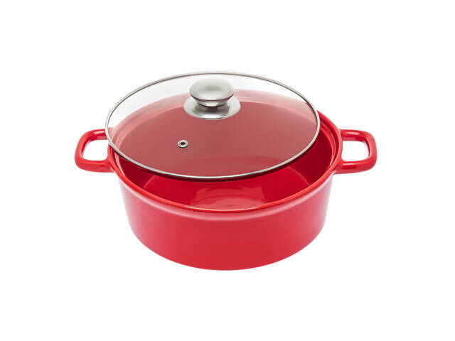 Керамічна каструля круглої форми з кришкою, 1.88 л S&T - Фото 6