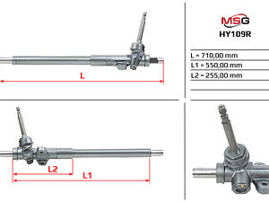 Кермова рейка (відновлена) Hyundai IX35 Kia Sportage 1.6-2.4 01.10- HY109R