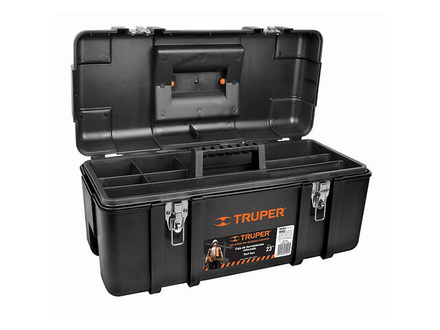 Кейс для інструментів, Heavy Duty 580х270х250 мм 3кг нерж.замки Truper - Фото 1 Кейс для інструментів, Heavy Duty 580х270х250 мм 3кг нерж.замки Truper - Фото 1