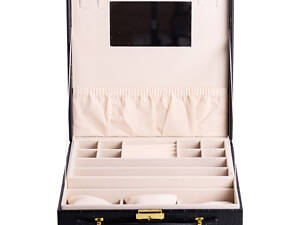 Кейс-органайзер для украшений YIWU 26x26x9 см Черный (HP-5-35B)