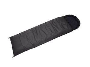 Спальний мішок літній збільшенний Synevyr Duspo 160 XL 86 Ковдра Чорний Правий