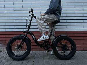 Фэт байк TEKLIO CR3KT Black складной на 20 колесах.