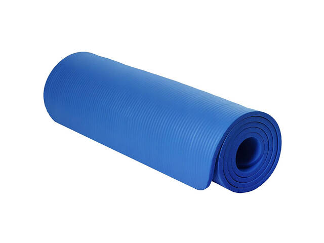 Коврик для йоги и фитнеса Power System PS-4017 NBR Fitness Yoga Mat Plus Blue (180х61х1) - Фото 6