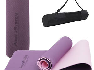 Коврик для йоги и фитнеса Power System PS-4060 TPE Yoga Mat Premium Purple (183х61х0.6)
