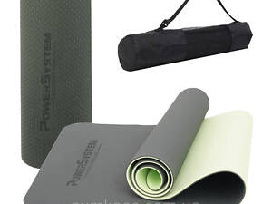 Килимок для йоги та фітнесу Power System PS-4060 TPEYoga Mat Premium Green (183х61х0.6)