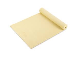 Килимок (мат) для фітнесу та йоги Queenfit 0,5см жовтий