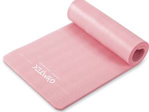 Килимок (мат) для йоги та фітнесу Gymtek NBR 1см рожевий