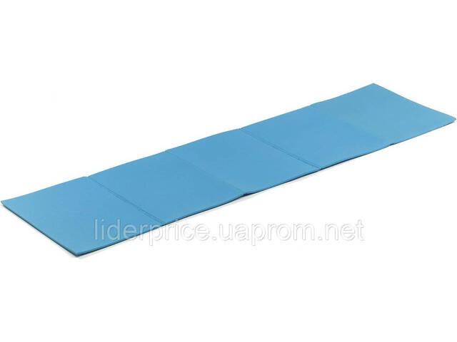 Килимок спортивний складаний Toorx Foldable 5-section 175 х 50 х 0,8 см Azzurro (MAT-175), оригінал! - Фото 1