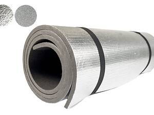 Коврик туристичний ALU (1800х600х10мм) Poputchik сірий 16-073-IS