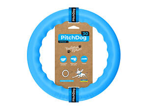 Кільце для апортировки PitchDog30, діаметр 28 см, блакитний