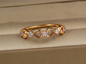 Кільце Xuping Jewelry Аморе р 20 золотисте love-shopping