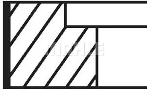 Кільця поршневі MAHLE 028RS001260N0 SKODA Octavia; VW Golf, Touran, Caddy III, 2.0-2.8, 96-10