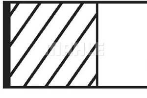 Кільця поршневі MAHLE 03082N0 VW Bora, Polo, Golf; SKODA Roomster, Fabia, Rapid, 1.2-1.6, 98-