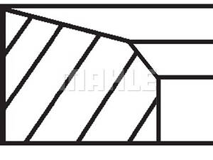 Кільця поршневі MAHLE 67613N0