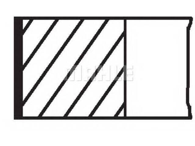 Кільця поршневі MAHLE ORIGINAL 681RS001040N0 на KIA MORNING (TA) - Фото 1