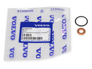 Кольца уплотнительные топливной форсунки к-т Volvo: XC90 (16-) / XC60 (18-) / XC60 (-17) / XC70 (-16), 31405753