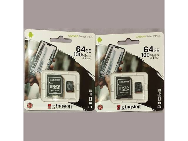 Kingston 64GB microSDXC UHS-I U1 V10 A1 Canvas Select Plus. Оригінал! Нова! - Фото 8