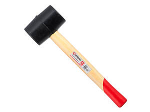 Киянка Intertool - 450 г х 65 мм черная, ручка деревянная