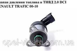 Клапан тиску палива ТНВД 2.0 DCI NISSAN PRIMASTAR 00-14 (НІССАН ПРИМАСТАР)