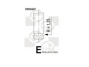 Клапан двигуна BGA V991607 на DAEWOO TICO (KLY3)