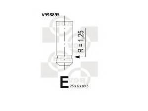 Клапан двигателя BGA V998895 на SMART CITY-COUPE (450)