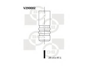 Клапан двигуна впуск. Vectra B 96-03Vectra C 02-Zafira A 99-05 2.0-2.2 TDI (97.1x29x6) BGA V290002 на OPEL VECTRA B (36_